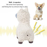 Durable Alpaca Shape Chew Toy with Squeaky for Dog - GreenFur