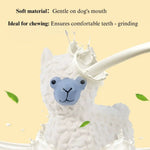 Durable Alpaca Shape Chew Toy with Squeaky for Dog - GreenFur