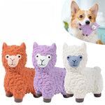 Durable Alpaca Shape Chew Toy with Squeaky for Dog - GreenFur