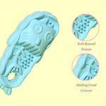 Durable and Floating Dog Chew Toys with Fishbone Slipper Shape - GreenFur