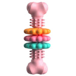 Durable and Floating Dog Chew Toys with Flower Bone Shape - GreenFur