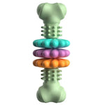 Durable and Floating Dog Chew Toys with Flower Bone Shape - GreenFur