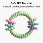 Durable and Interactive Flower Ring Chew Toy for Dogs - GreenFur