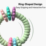 Durable and Interactive Flower Ring Chew Toy for Dogs - GreenFur