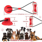 Durable Bone Shaped Chew Toy for Dogs with Suction Cup Food Dispensing - GreenFur