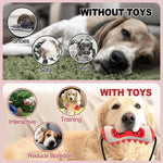 Durable Bone Shaped Chew Toy for Dogs with Suction Cup Food Dispensing - GreenFur