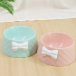 Durable Bowknot Pet Feeding Bowl - GreenFur