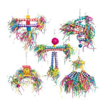 Durable Braided Tube Design Gnawing Bird Toys Set - GreenFur