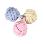 Durable Cotton Rope Triple Ball Dog Toy for Chewing and Training - GreenFur