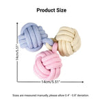 Durable Cotton Rope Triple Ball Dog Toy for Chewing and Training - GreenFur