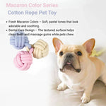 Durable Cotton Rope Triple Ball Dog Toy for Chewing and Training - GreenFur