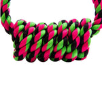 Durable Cotton Rope Tug of War Dog Toy Ring - GreenFur