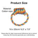 Durable Cotton Rope Tug of War Dog Toy Ring - GreenFur