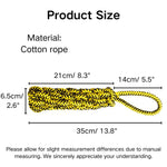 Durable Cotton Rope Tug of War Pet Dog Puppy Toy - GreenFur