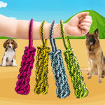 Durable Cotton Rope Tug of War Pet Dog Puppy Toy - GreenFur