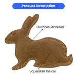 Durable Cow Leather Squeaker Inside Pet Dog Toy - GreenFur