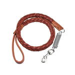Durable Cowhide Braided Dog Leash for Large and Medium Dogs - GreenFur