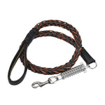 Durable Cowhide Braided Dog Leash for Large and Medium Dogs - GreenFur