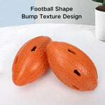 Durable Dog Puzzle TPR Teeth Cleaning Dispensing Rugby Dog Toys - GreenFur