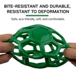 Durable Eco - Friendly TPR Hollow Ball with Bell Bite - Resistant Dog Chew Toy - GreenFur