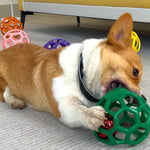 Durable Eco - Friendly TPR Hollow Ball with Bell Bite - Resistant Dog Chew Toy - GreenFur