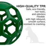 Durable Eco - Friendly TPR Hollow Ball with Bell Bite - Resistant Dog Chew Toy - GreenFur
