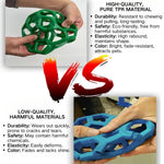 Durable Eco - Friendly TPR Hollow Ball with Bell Bite - Resistant Dog Chew Toy - GreenFur