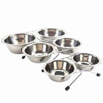 Durable Elevated Stainless Steel Pet Bowls - GreenFur