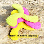 Durable EVA Rubber Floating Frisbee for Dogs Bite - Resistant Teeth Cleaning Toy - GreenFur