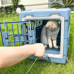 Durable Hard - Sided Dog Carriers Collapsible Pet Cat Crate - GreenFur