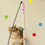 Durable High - appeal Silent Cat Teaser Wand with Thickened Handle - GreenFur