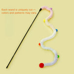 Durable High - appeal Silent Cat Teaser Wand with Thickened Handle - GreenFur