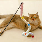 Durable High - appeal Silent Cat Teaser Wand with Thickened Handle - GreenFur