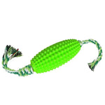 Durable Interactive Corn Shape Dog Chew Rope TPR Pet Toys - GreenFur