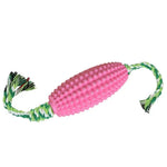 Durable Interactive Corn Shape Dog Chew Rope TPR Pet Toys - GreenFur