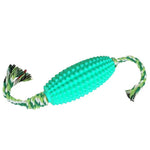 Durable Interactive Corn Shape Dog Chew Rope TPR Pet Toys - GreenFur