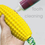 Durable Interactive Corn Shape Dog Chew Rope TPR Pet Toys - GreenFur