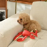 Durable Interactive Plush Crab Dog Toy with Squeaker - GreenFur