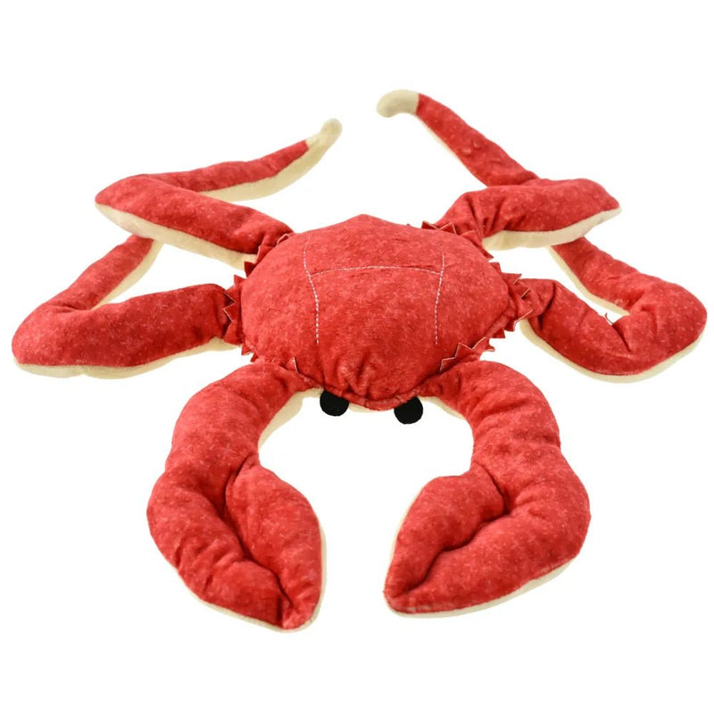 Durable Interactive Plush Crab Dog Toy with Squeaker - GreenFur