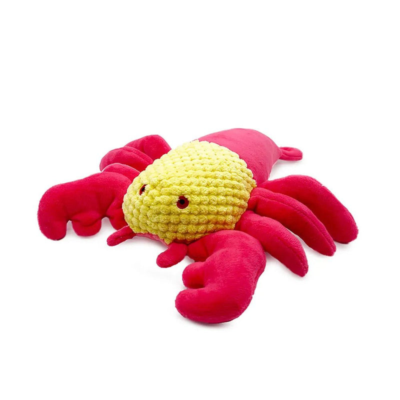 Durable Interactive Plush Lobster Dog Toy with Squeaker - GreenFur