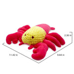 Durable Interactive Plush Lobster Dog Toy with Squeaker - GreenFur