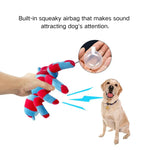 Durable Interactive Plush Spider Dog Toy with Squeaker - GreenFur