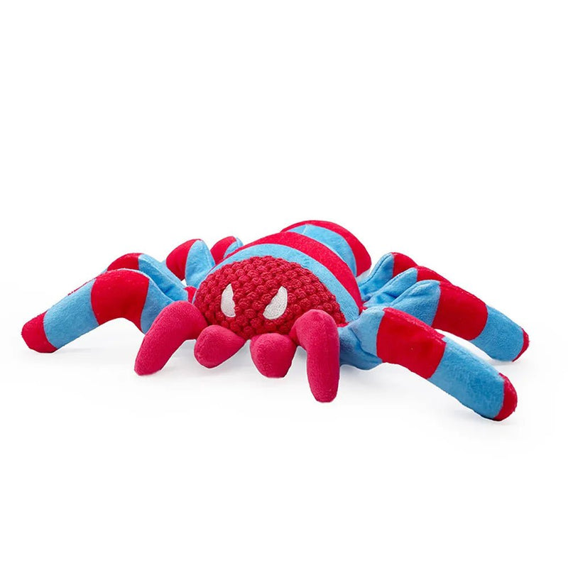 Durable Interactive Plush Spider Dog Toy with Squeaker - GreenFur