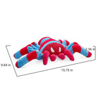 Durable Interactive Plush Spider Dog Toy with Squeaker - GreenFur