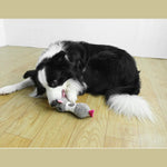 Durable Interactive Squeaky Plush Alien - Shaped Dog Toy - GreenFur