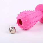 Durable Interactive TPR Dog Toy with Bell and Nipple Design - GreenFur