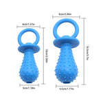Durable Interactive TPR Dog Toy with Bell and Nipple Design - GreenFur