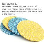 Durable Knot Rope Frisbee Dog Toy Bite - Resistant - GreenFur