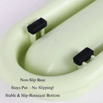 Durable Long Cat Feeding Bowl Safe PP Material Feeder - GreenFur