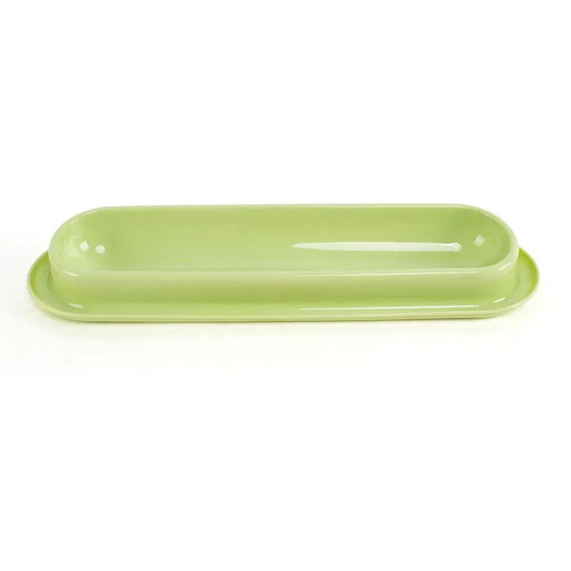 Durable Long Cat Feeding Bowl Safe PP Material Feeder - GreenFur